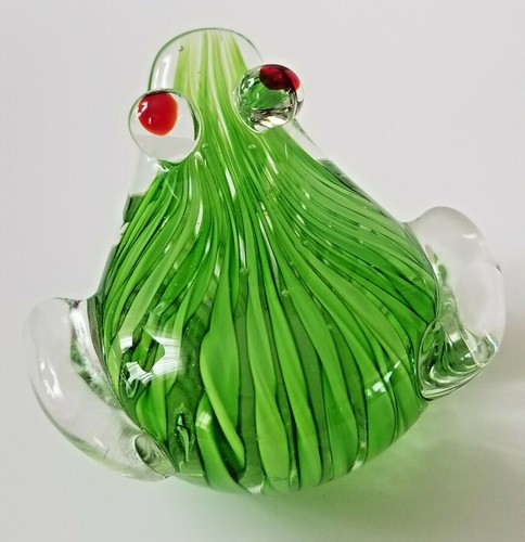 Pisapapeles de vidrio artístico Green Frog - Imagen 4 de 6