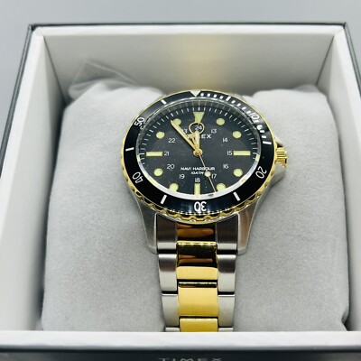 Timex Men's Navi Harbor Two-Tone 10ATM Stainless Steel 40mm