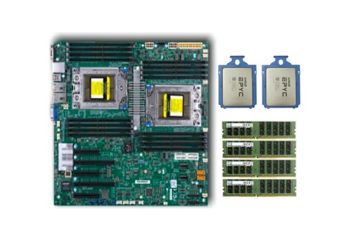Supermicro H11DSI Motherboard With 2x AMD EPYC 7551 CPU+ 64GB-512TB 2133P RAM - Afbeelding 9 van 11