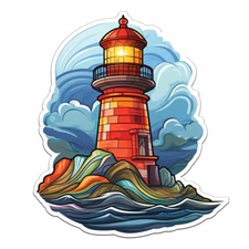 Huge XXXL Car Decal Sticker Lighthouse Decal