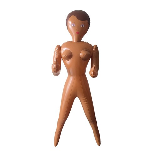 59" Inflatable Blow Up Doll Black Single Lady Stag Night Bachelor Party Decor - Picture 10 of 10