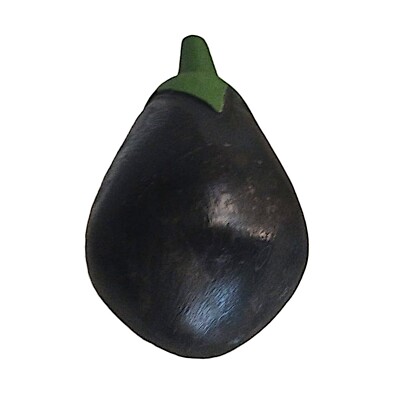 Hand Painted Marble Eggplant Table Sculpture Home Decor Interior Design