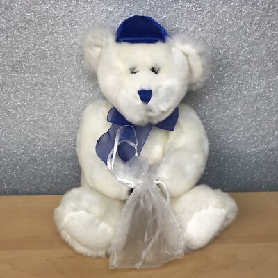 Vintage 1998 Wishpets Teddy Bear Theodore plush stuffed bear 10" White ...
