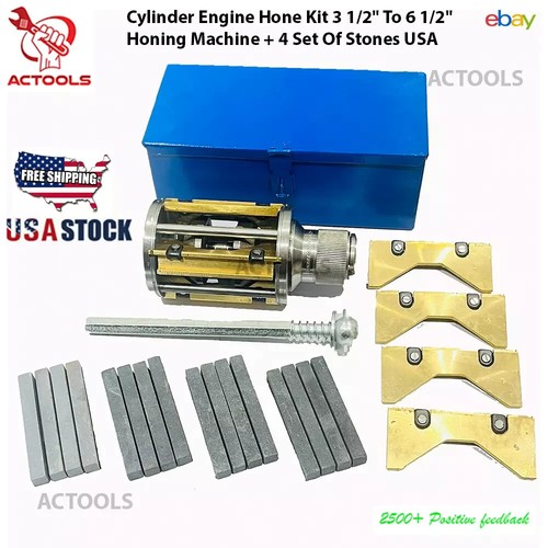 Engine Cylinder Hone Kit with 4 Honing Stones – All Sizes – Tool Set USA - Picture 7 of 43