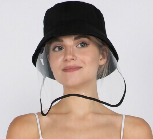 Adult Bucket Hat Protective Face Shield 