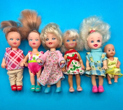 Simba Doll Mix Bundle VTG LOT OF 6 DOLLS, 5 are 4  Toddlers, 1 is an Infant