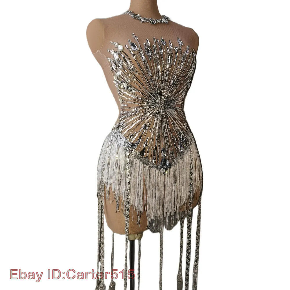 Multi Color Performances Blouse Swirling Tassels Detail Dancewear Costume