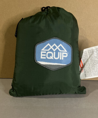 EQUIP 2-Person Travel Hammock Max 500Ibs Forest Green/ Gray Extreme Camping Gear