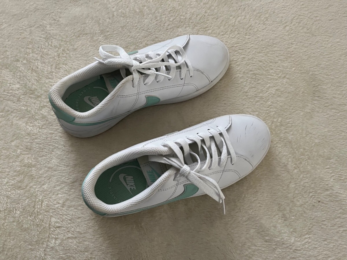 Nike Court Royale Shoes White Green Women - 42