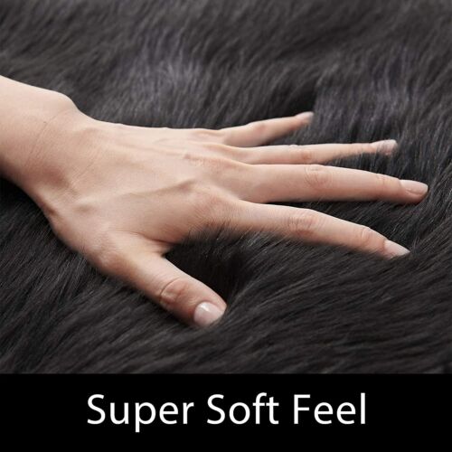 Latepis Faux Fur Sheepskin Area Rugs Soft Shaggy Carpet for Living Room Bedroom - Picture 98 of 219