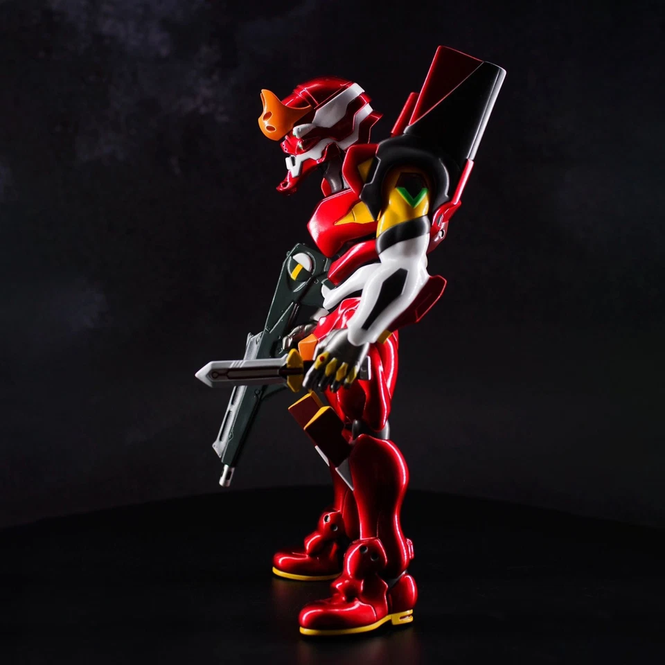 Figura Vinilo Mechnoiz Toy Evangelion Sofubi EVA Test 02 Figura Versión Metálica Foto 2 de 3