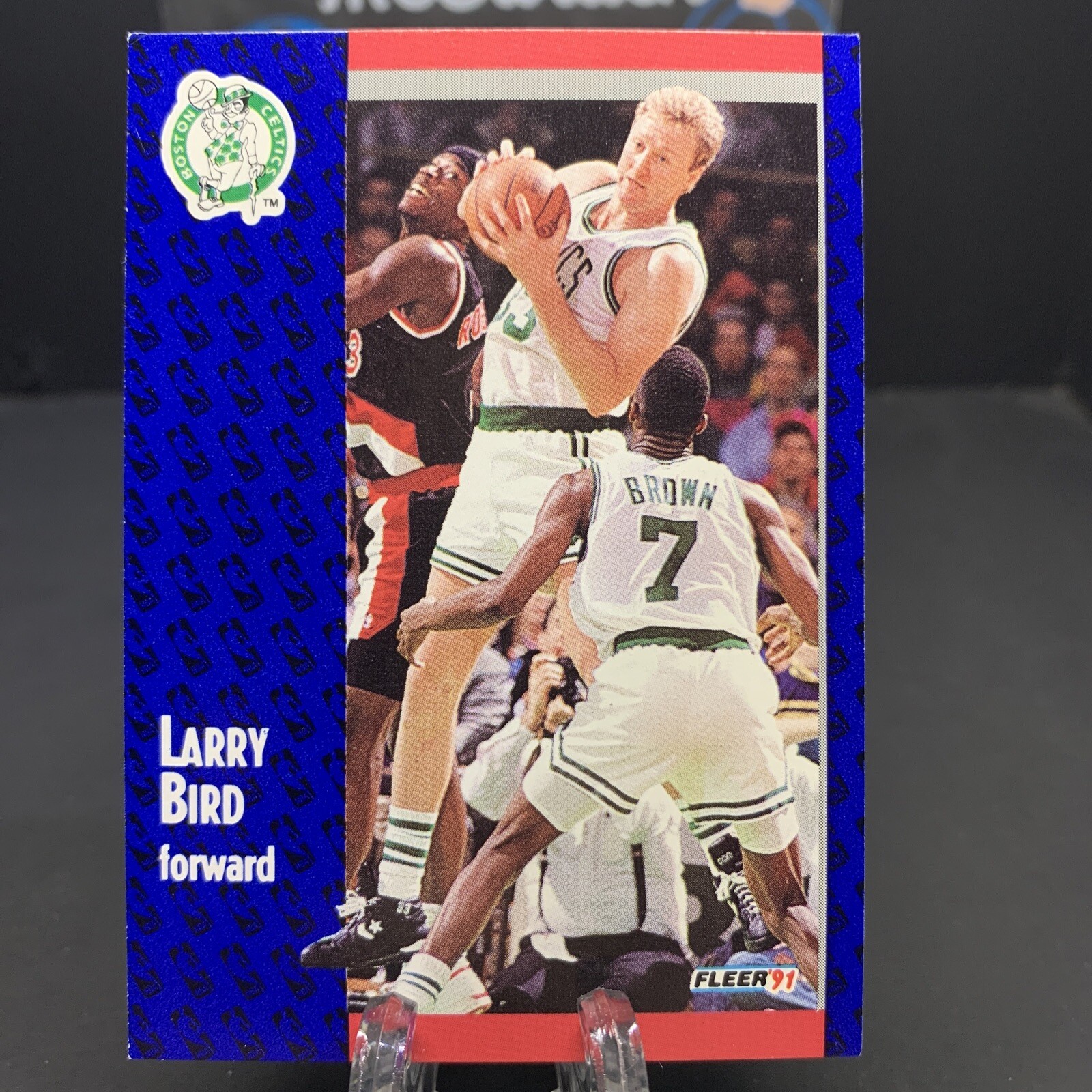 1991-92 Fleer Basketball #8 Larry Bird Boston Celtics Card