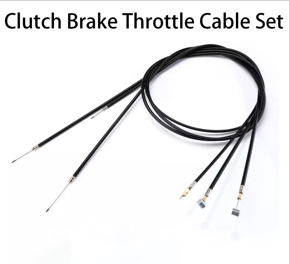 Universal Motorcycle Cable Kit Clutch Cable + Brake Cable + Throttle