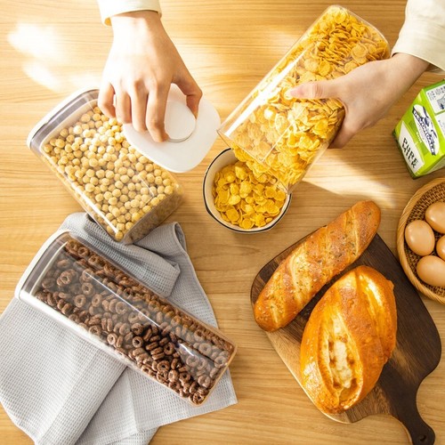 Food Storage Container Kitchen Dry Food Pantry Organiser Airtight Lid Waterproof - Picture 2 of 15