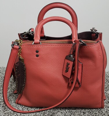 COACH 1941 ROGUE 31 GLOVETANNED NATURAL PEBBLE LEATHER