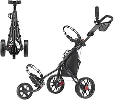 11.5 Version 3 Golf Push Cart – 3-Wheel, SuperLite Deluxe, Lightweight