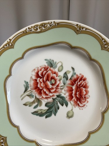 Plato de postre vintage ANDREA by SADEK Winterthur floral y dorado Japón usado en excelente estado - Imagen 4 de 13
