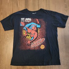 Disney Store The Amazing Spiderman T Shirt Black 100 Cotton Graphic T Mens L