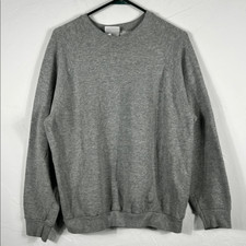 Vintage 80  s-90  s FRUIT OF THE LOOM BLANK  CREWNECK Sweatshirt LARGE - GUC