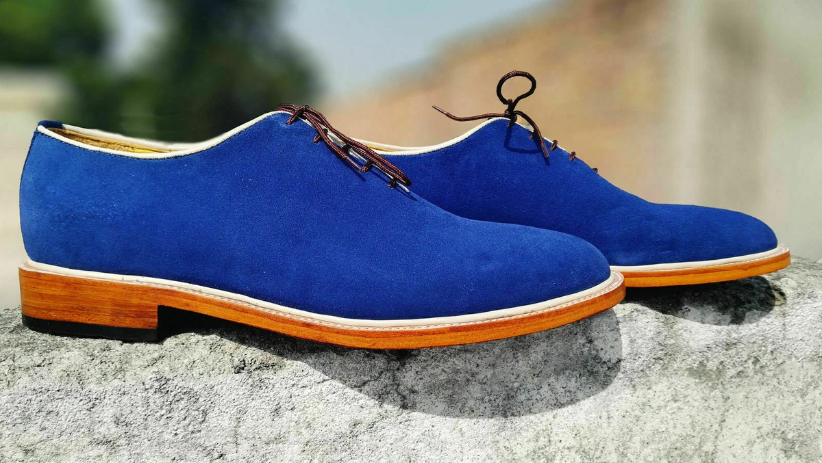 Royal blue hot sale suede boots