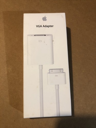NEW Genuine Apple 30 pin to VGA Adapter MC552ZM/B in Sealed Original Box - 第 1/3 張圖片