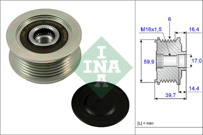 INA AlternatorOver Running Clutch Pulley 535003410 Fit with Kia Sedona