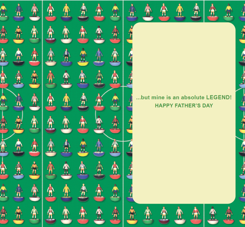 Football Father's Day Card Grandad Large Card with Envelope - Picture 2 of 4