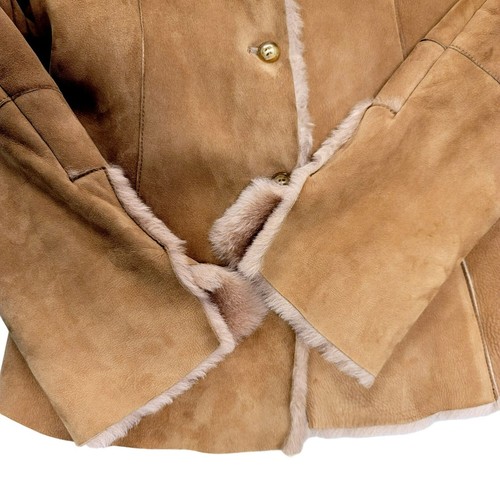 Sylvie Schimmel EU 44, US 10 M Tan 100% Lamb Shearling France EUC - Picture 3 of 9