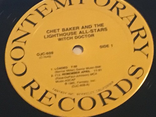 CHET BAKER - At The Lighthouse Witch Doctor ~ CONTEMPORARY 7549 (ojc-609) - RARE - Picture 6 of 6