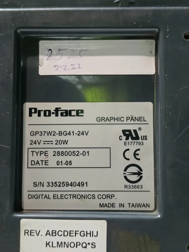 1PCS USED , PRO-FACE HMI MODEL- GP37W2-BG41-24VDC - Picture 8 of 8
