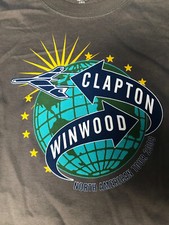 ERIC CLAPTON, STEVE WINWOOD 2009 USA TOUR "ARROWS" T-SHIRT LARGE