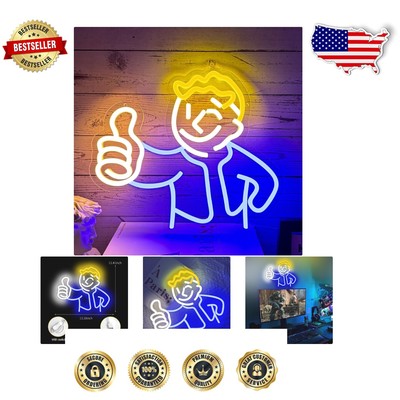 Vibrant Vault Boy Neon Light - Eco-Friendly Illumination for Home Spaces