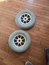 2  4.00-8 PNEUMATIC TIRE AIR DRIVE WHEEL FOR JAZZY 1170 WHEELCHAIR MAY FIT MORE