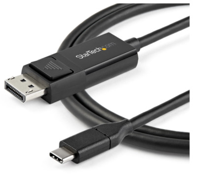 StarTech.com 6.6 ft. (2 m) USB C to DisplayPort 1.2 Cable - Bidirectional - 4K