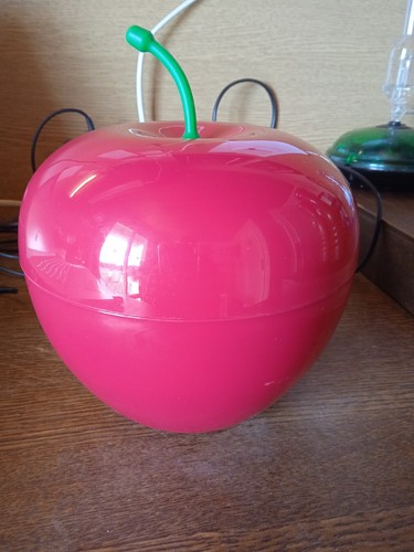 SEAU A GLACE VINTAGE ANNEE 70 / POMME ROUGE