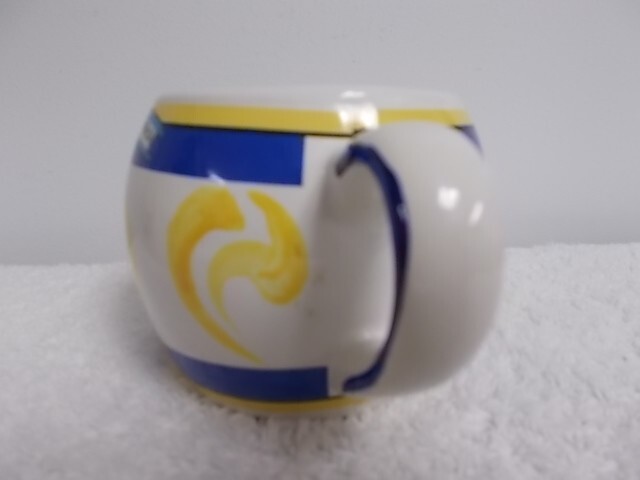 Romana Sambuca White Blue Yellow Ceramic Coffee Tea Cup Mug