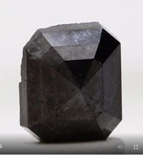 Black Color Emerald Shape Brilliant Cut Natural Diamond 0.91 Carat  For Pendant