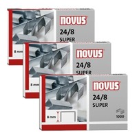 Novus Heftklammern Tackerklammern 24/8 Super Klammern Verzinkt 3000 StüCk