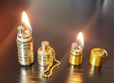 WATERPROOF OIL LIGHTER Lighter Fluid Saves Fuel Vintage Trench Classic USA WW2