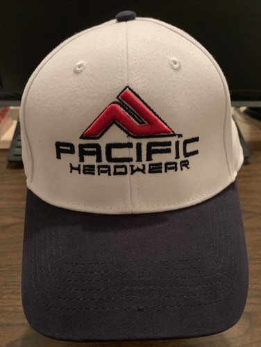 Pacific Headwear Name Brand/Logo Adjustable Cap Hat Sz. OSFM NEW White/Black/Red - Picture 5 of 6