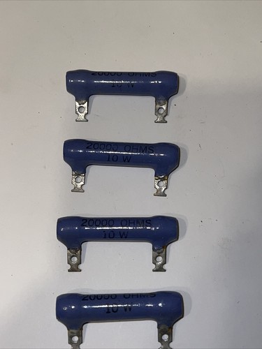 20,000 Ohm 10 Watt SPRAGUE Resistors Power Wire Wound Pack Of 4 Brand New - Bild 6 von 17