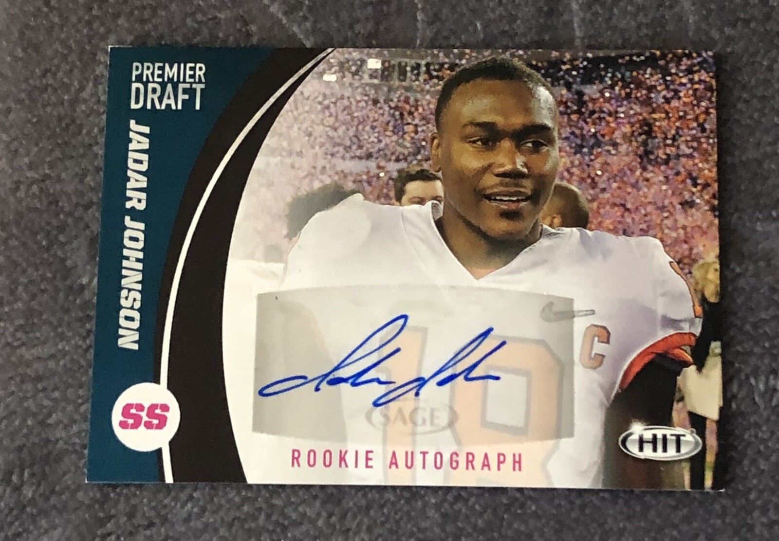 Jadar Johnson 2017 Sage Hit Premier Draft Auto #A18