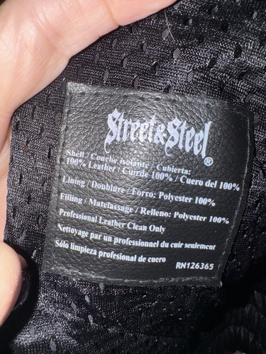 Ladies Streets &Steel Genuine Leather Motorcycle Jacket M - Picture 9 of 17