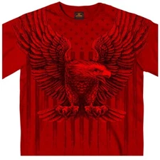 Hot Leathers American Flag Eagle Short Sleeve T-Shirt