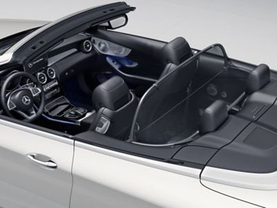 Mercedes Benz Original A 205 C Klasse Cabrio Windschott Mit Tasche Schwarz Neu Ebay