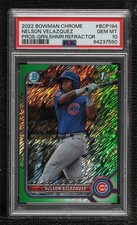2022 Bowman Chrome Green Shimmer Refractor 85/99 Nelson Velazquez PSA 10 8uc