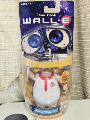 Disney Pixar Wall-E Captain Figure Thinkway  Toys 2008 Vtg New Sealed Rare.