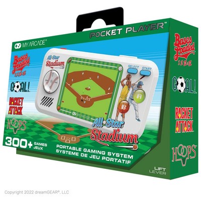 My Arcade - Pocket Player All-Star Stadium - Tragbare Spielkonsole - 307 Spiele