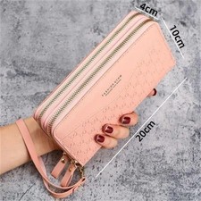 Ladies PU Leather Wallet Long Large Purse Phone Card Holder Case Clutch