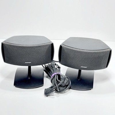 Bose Gemstone Speaker Pair AV321 3-2-1 GS Cinemate with Cable & UTS20 7  Stands